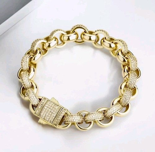 9ct gold 12mm alternate cz - 9ct,