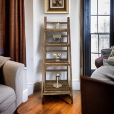 Folding tier ladder shelf - folding,
