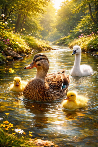 Ugly duckling little - ugly, &