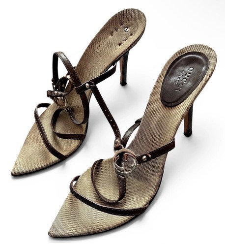 Gucci beige canvas brown - beige,