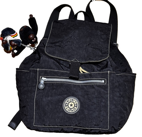 Kipling black backpack - kipling,