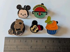 Disney Pin Trading Badges Lot Of 5 Inc. Nick Fury