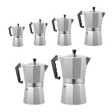 Italian Espresso Stove Top Moka Percolator Pot Coffee Maker 1,3, 6, 9, 12 Cup