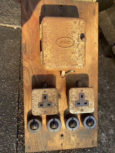 1950 gec fuse box - 1950's, with