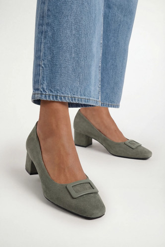 Wallis olive court shoes - wallis,