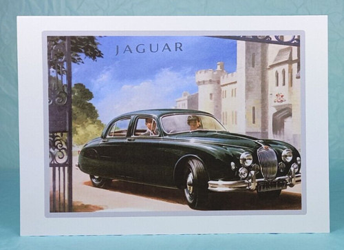 Jaguar mk1 greeting card - -,