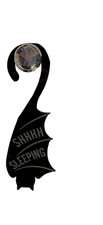 Sleeping Black Bat Door