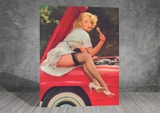 Gil Elvgren Mechanic  CAR
