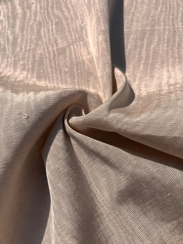Beige silk moire fabric 2 - beige,
