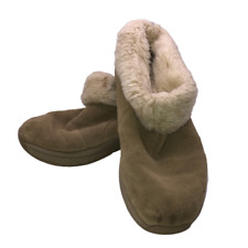 Therashoe Women's Size US 6 EU 37.5 Beige Suede Ankle Boots Fur Lined Booties