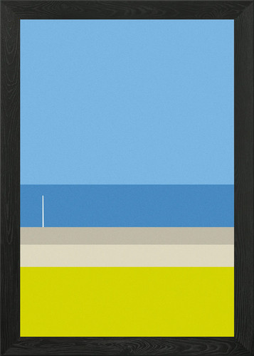 Minimalist beach framed wall - beach,