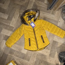 Joules Age 5 Girls Mini Gosway Yellow Gold Winter Coat Rrp £69.95 Lot 36