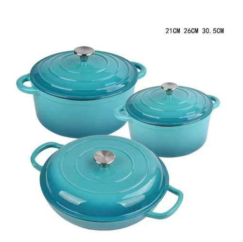 Set enameled cast iron - set,