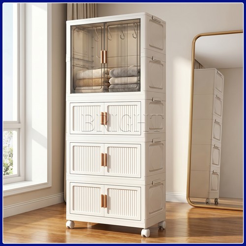 Foldable storage box stackable - storage,