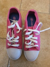 Heelys Fresh X2 Girls Skate Shoes Canvas Trainers Pink Size UK 4