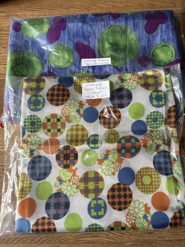 Vintage 1960s fabric 1yd 2yd - 1yd, x