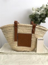 Loewe Basket Bag In Palm Leaf