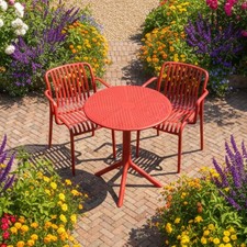 Bergen Bistro Table Chilli Red