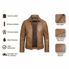 Men's Tan Brown Slim Fit Cafe