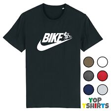 BIKE Mountain Bike T-shirt Biker Downhill Rider Bicycle Wheelie Tricks BMX Top