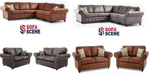 New suede leather corner - new, sofa