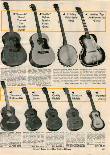 1964 ukulele solid bady - ad,