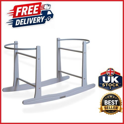Grey moses basket - basket, rocking