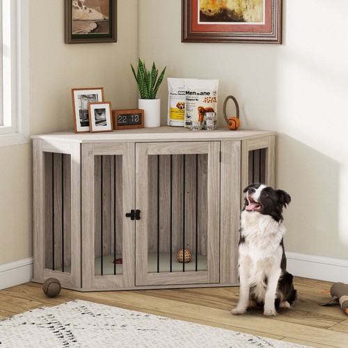 Pawhut dog crate furniture - pawhut,