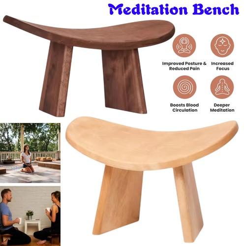 Wooden meditation stool yoga - wooden,