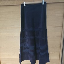 Monsoon Purple Fine Cord Gypsy Style Maxi Skirt UK Size 10