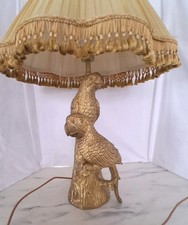 Table Lamp Gold Parrots Table Lamp With Vintage Pinch Pleat Shade