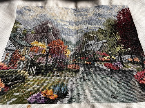 Finished cross stitch thomas - finished,