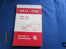 Austin BMC Half-Ton Van & Pick-Up Drivers Handbook 1964 - Genuine BMC 