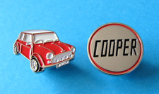 Red MINI & Mini Cooper Lapel Pin Badges. Unused.