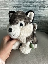 Harrods Harrod’s Husky Dog Plush Soft toy Teddy wolf 18cm tall