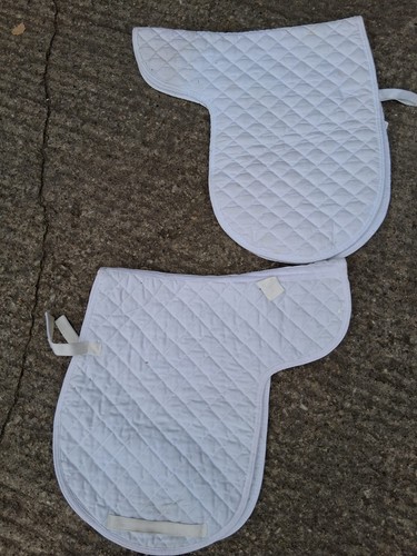 Numnah saddle pad cob white - saddle, cob,