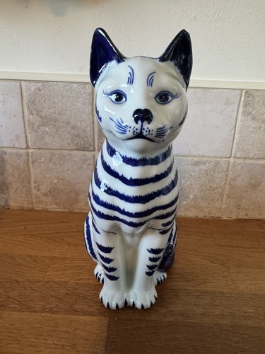 Vintage ceramic cat - vintage, figure