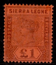 SIERRA LEONE QV SG53, £1