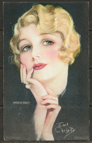 Mutoscope card would you - "would, you?"