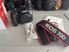 Canon EOS 70D 20.2MP Digital SLR Camera - Black (Body Only)