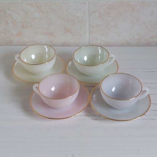 Vintage arcopal harlequin cup - vintage,