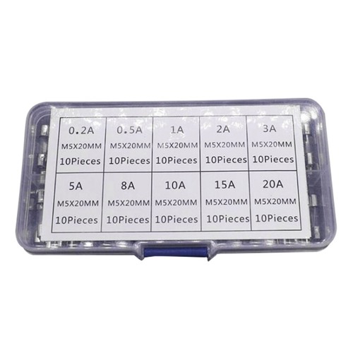 Pack 100 glass - 100, fuses