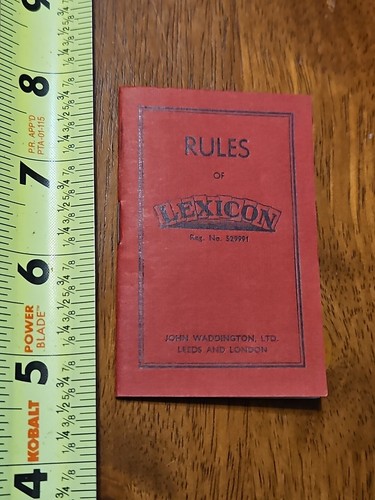 Rules lexicon card game - of,