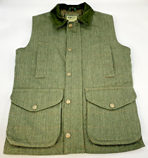 Hoggs of Fife Green Gilet Men's XS Field Pro Tweed Vest Hunting Quilted       S5
