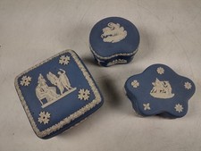 Lot of 3 Wedgwood Blue