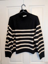 H&M Stripe High Neck Jumper