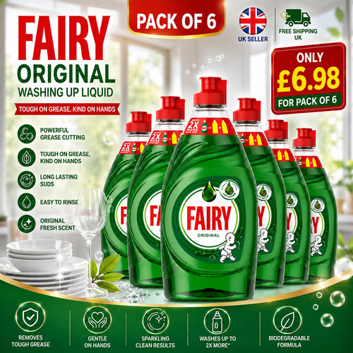 Pack fairy washing up - pack, 6