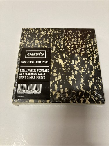 Oasis time flies postcard - oasis,