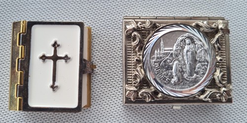 Vintage miniature bible - bible, locket