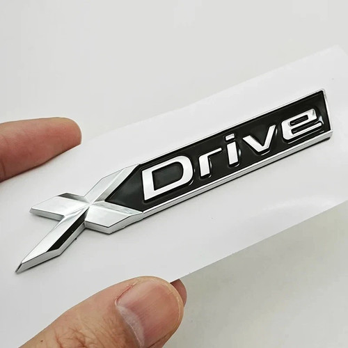 Bmw silver drive boot badge - x,
